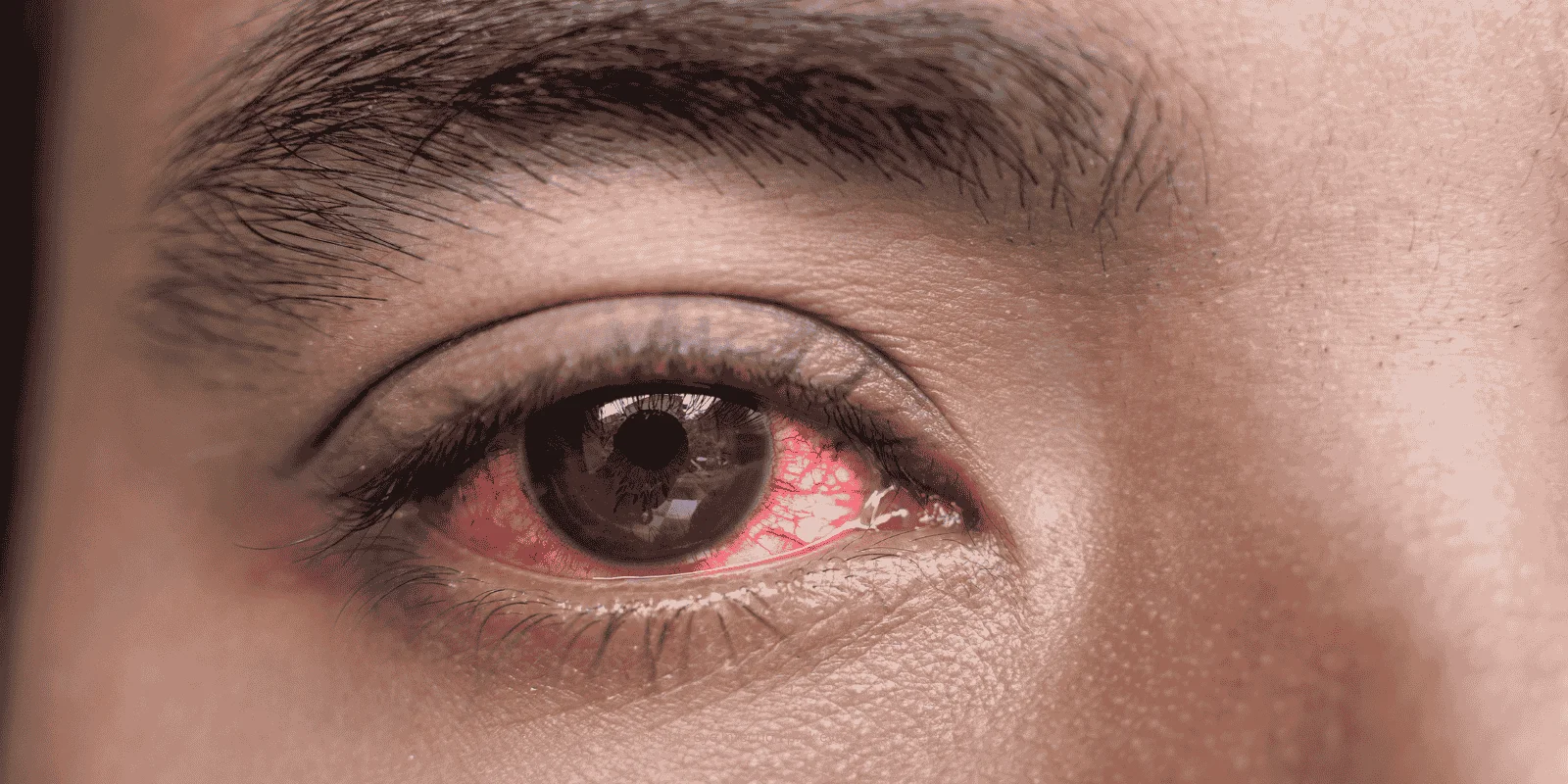 waking up sticky eyes possible eye infection pink eye