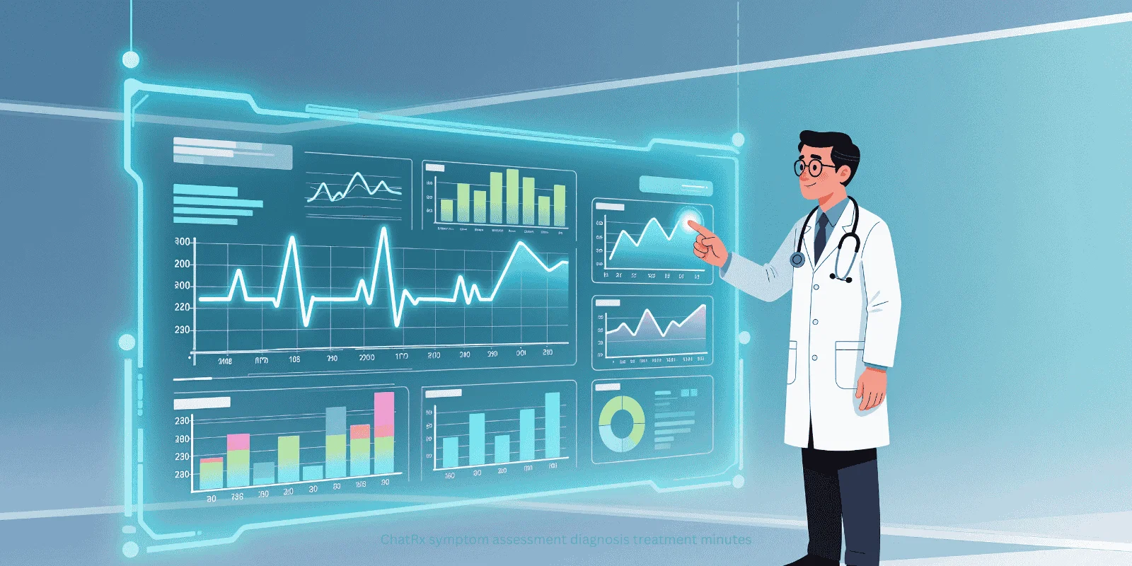 ChatRx symptom assessment diagnosis treatment minutes
